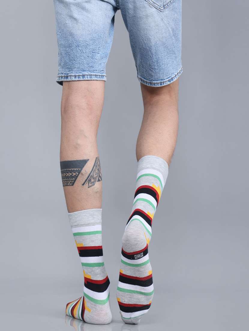 men cotton above ankle length socks combo - 21587850 -  Standard Image - 2