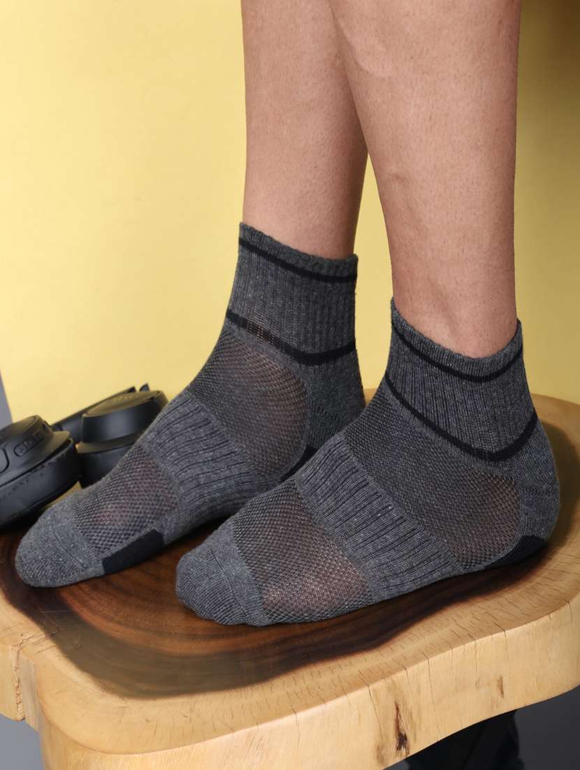 men cotton ankle length socks combo - 21587918 -  Standard Image - 2