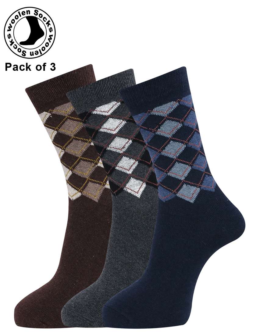men pack of 3 above ankle length sock