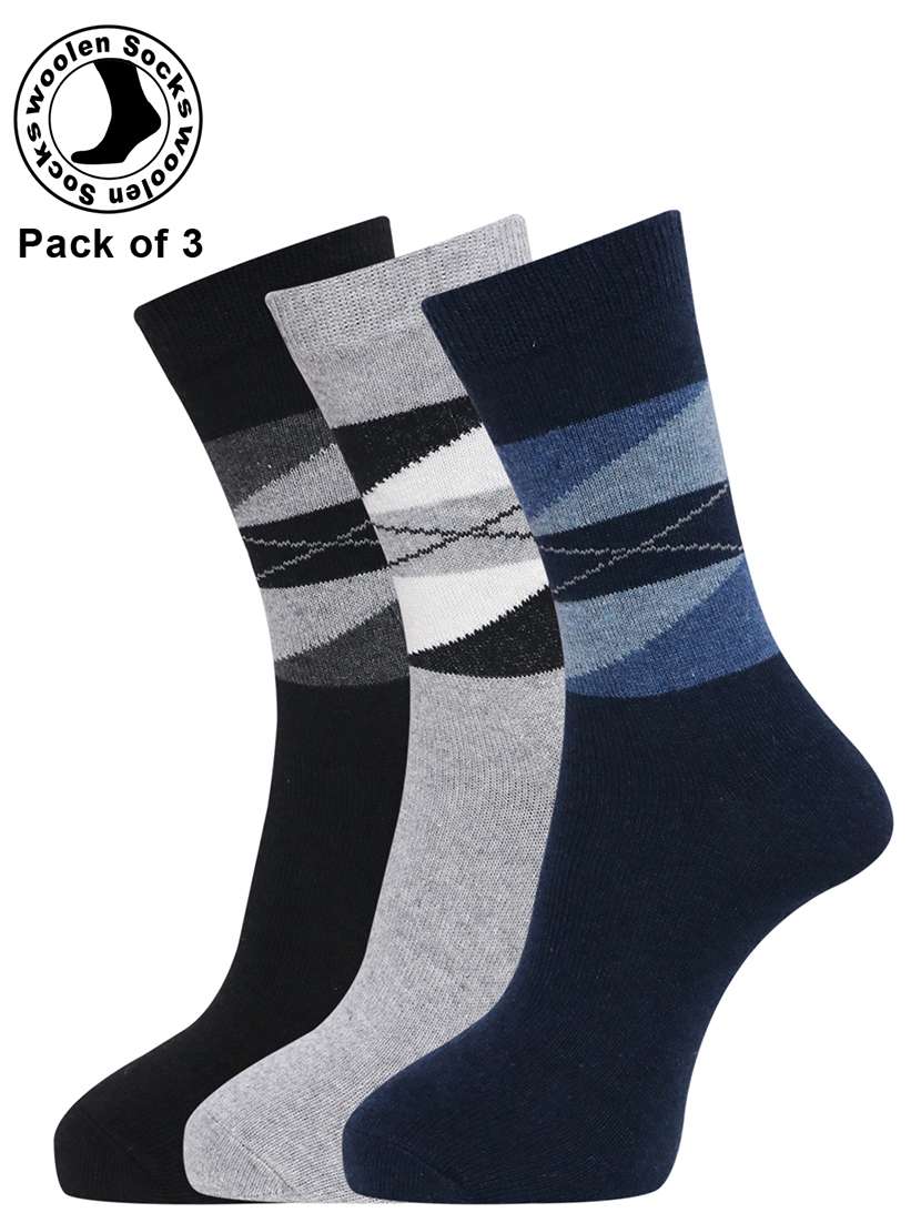 men pack of 3 above ankle length sock