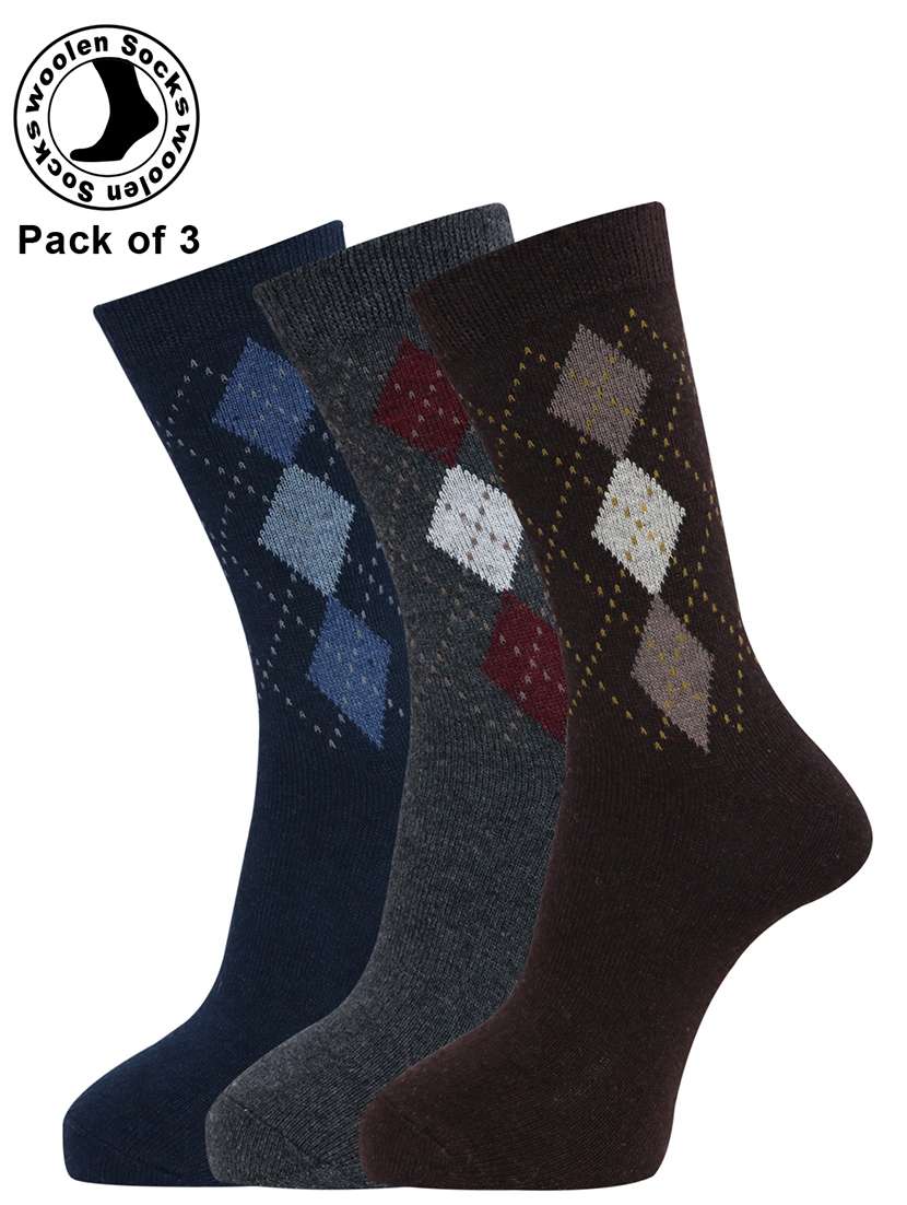 men pack of 3 above ankle length sock