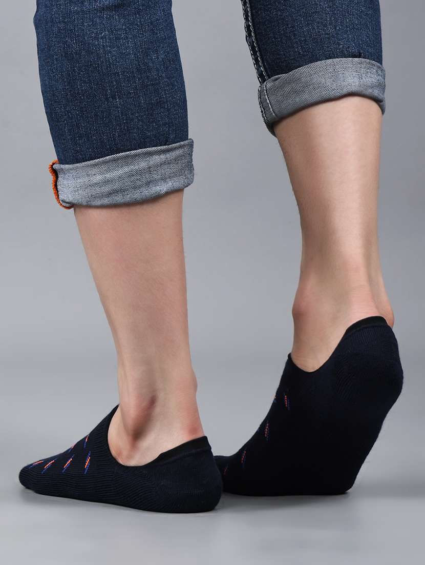 men self design cotton no show sock - 21588143 -  Standard Image - 2