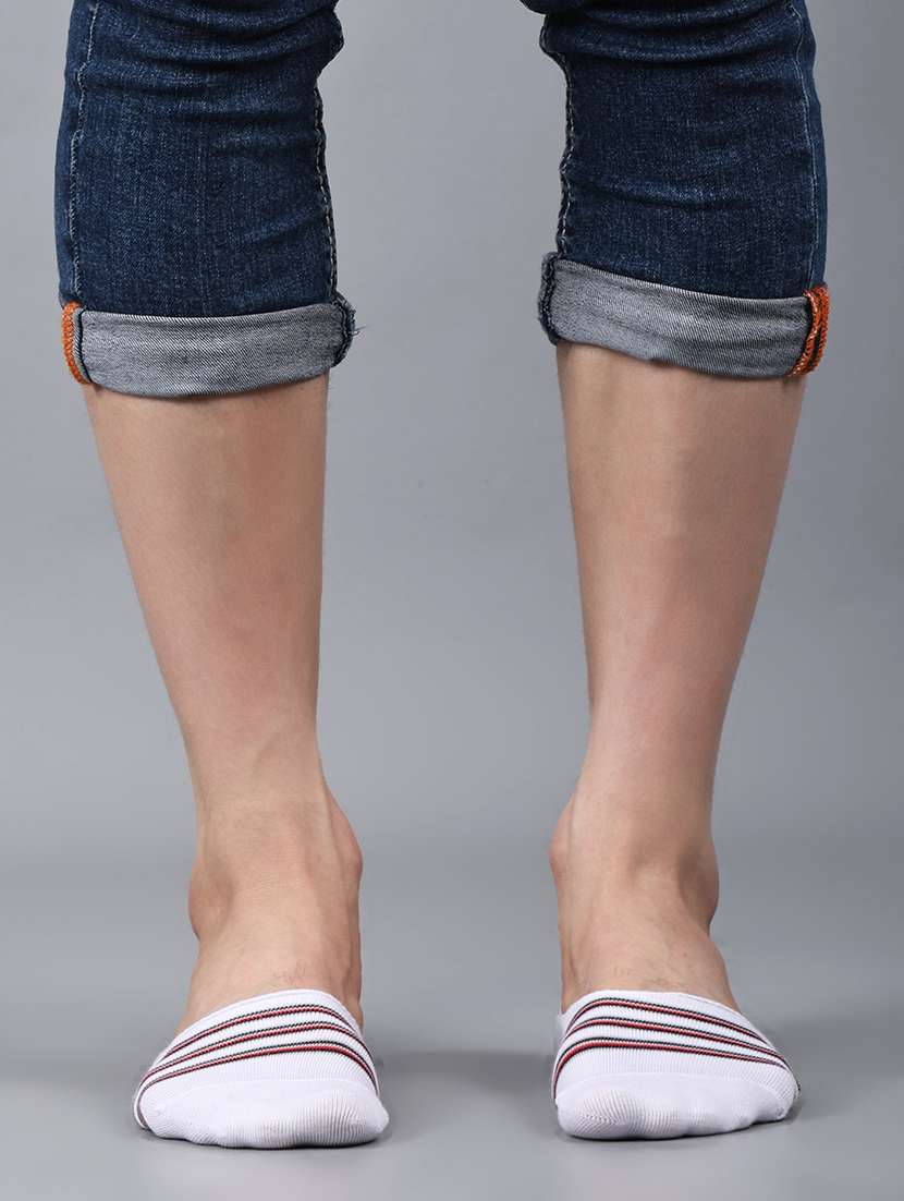 men striped cotton no show socks combo - 21588148 -  Standard Image - 2