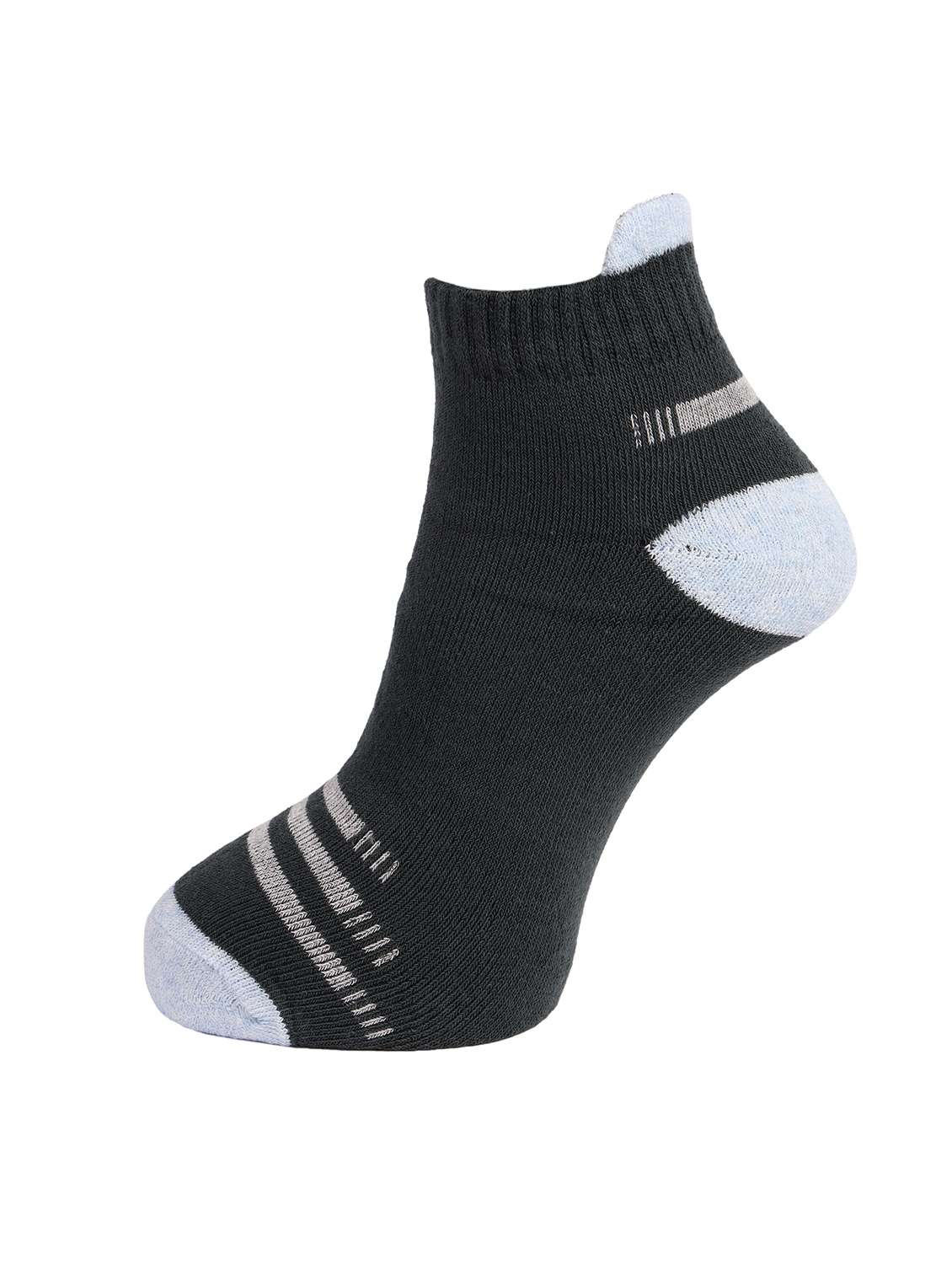 men pack of 3 color block ankle length socks - 21588560 -  Standard Image - 2