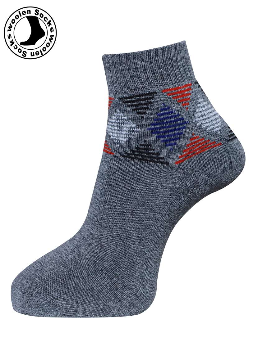 men pack of 3 printed ankle length socks combo - 21588680 -  Standard Image - 2