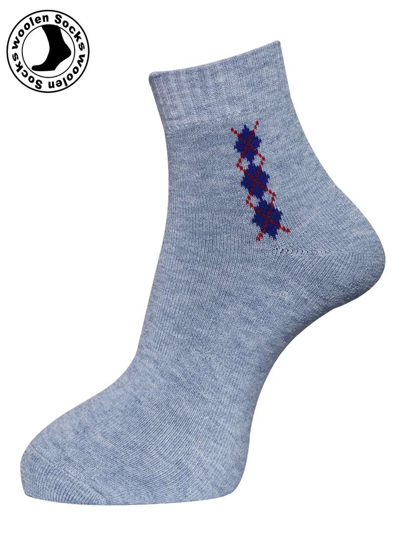 men pack of 3 printed ankle length socks combo - 21588681 -  Standard Image - 2