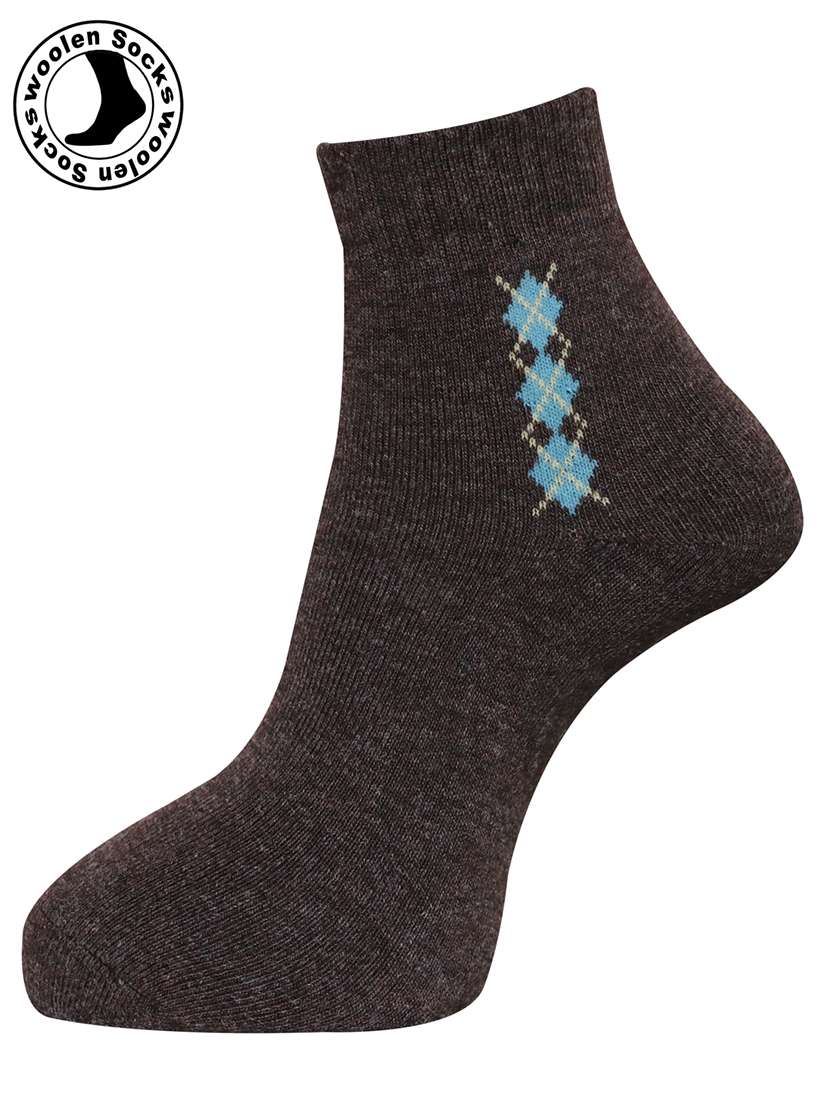 men pack of 3 printed ankle length socks combo - 21588682 -  Standard Image - 2