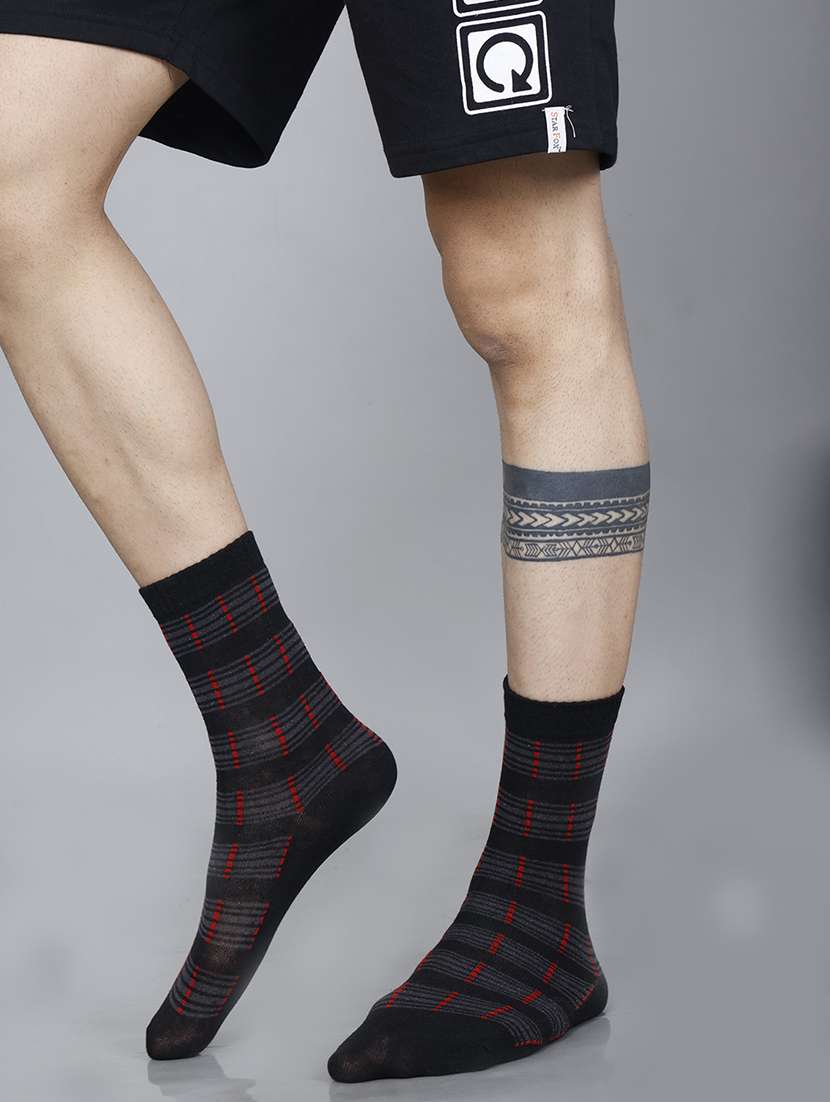 men self design above ankle length socks combo - 21588762 -  Standard Image - 2