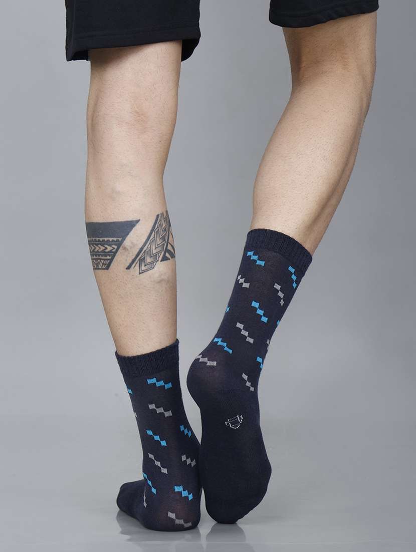 men self design above ankle length socks combo - 21588770 -  Standard Image - 2