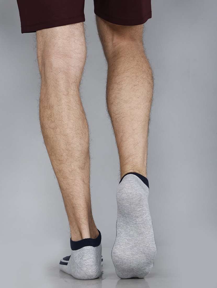 men color blocked cotton ankle length sock - 21588774 -  Standard Image - 2