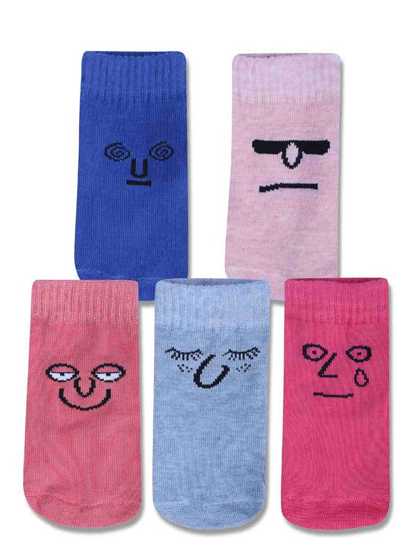boys printed ankle length socks combo