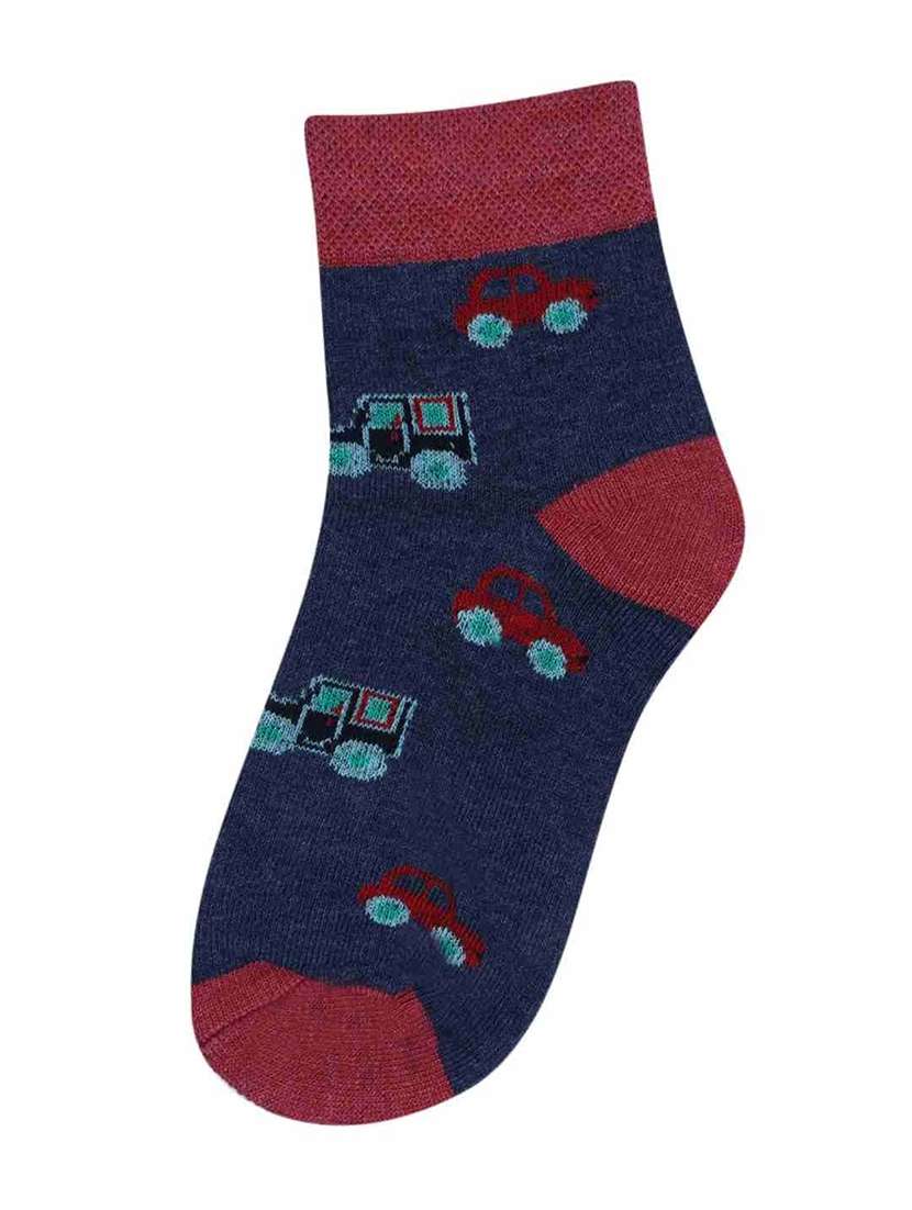 boys printed ankle length socks combo - 21588810 -  Standard Image - 2