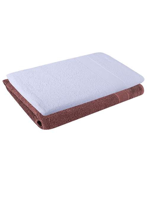 pack of 2 solid ultra-absorbent bath towel for men and women - 21589293 - Standard Image - 0