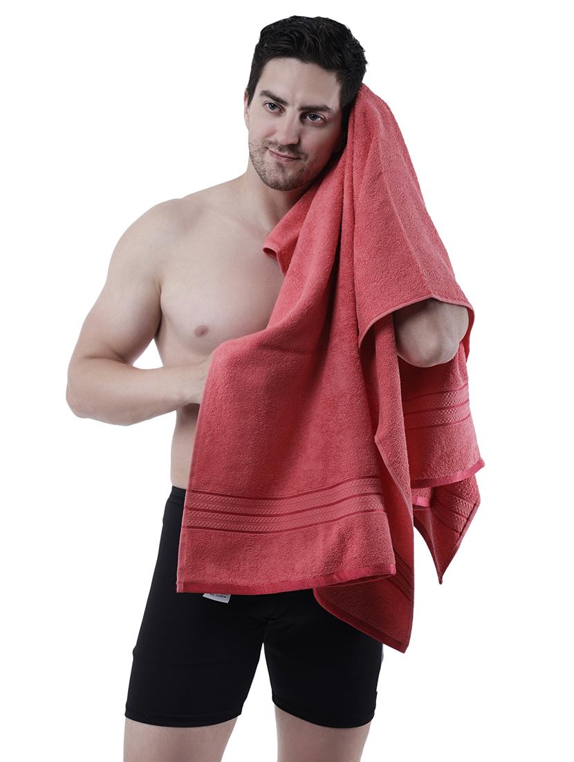 pink solid bath towel - 21589346 - Standard Image - 2