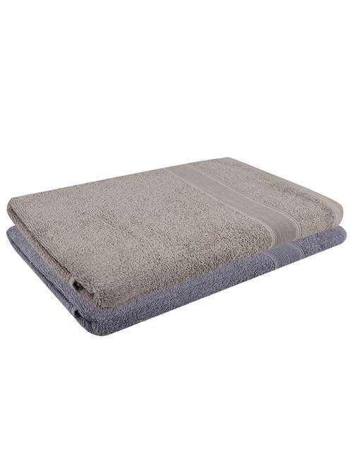 pack of 2 solid ultra-absorbent bath towel for men and women - 21589352 - Standard Image - 0