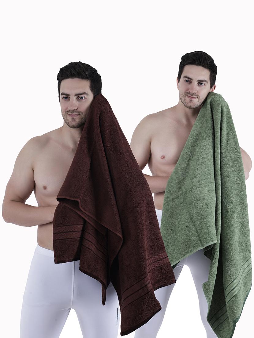 pack of 2 solid ultra-absorbent bath towel for men and women - 21589435 -  Zoom Image - 0