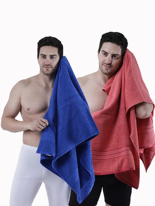 pack of 2 solid ultra-absorbent bath towel for men and women - 21589481 -  Standard Image - 0