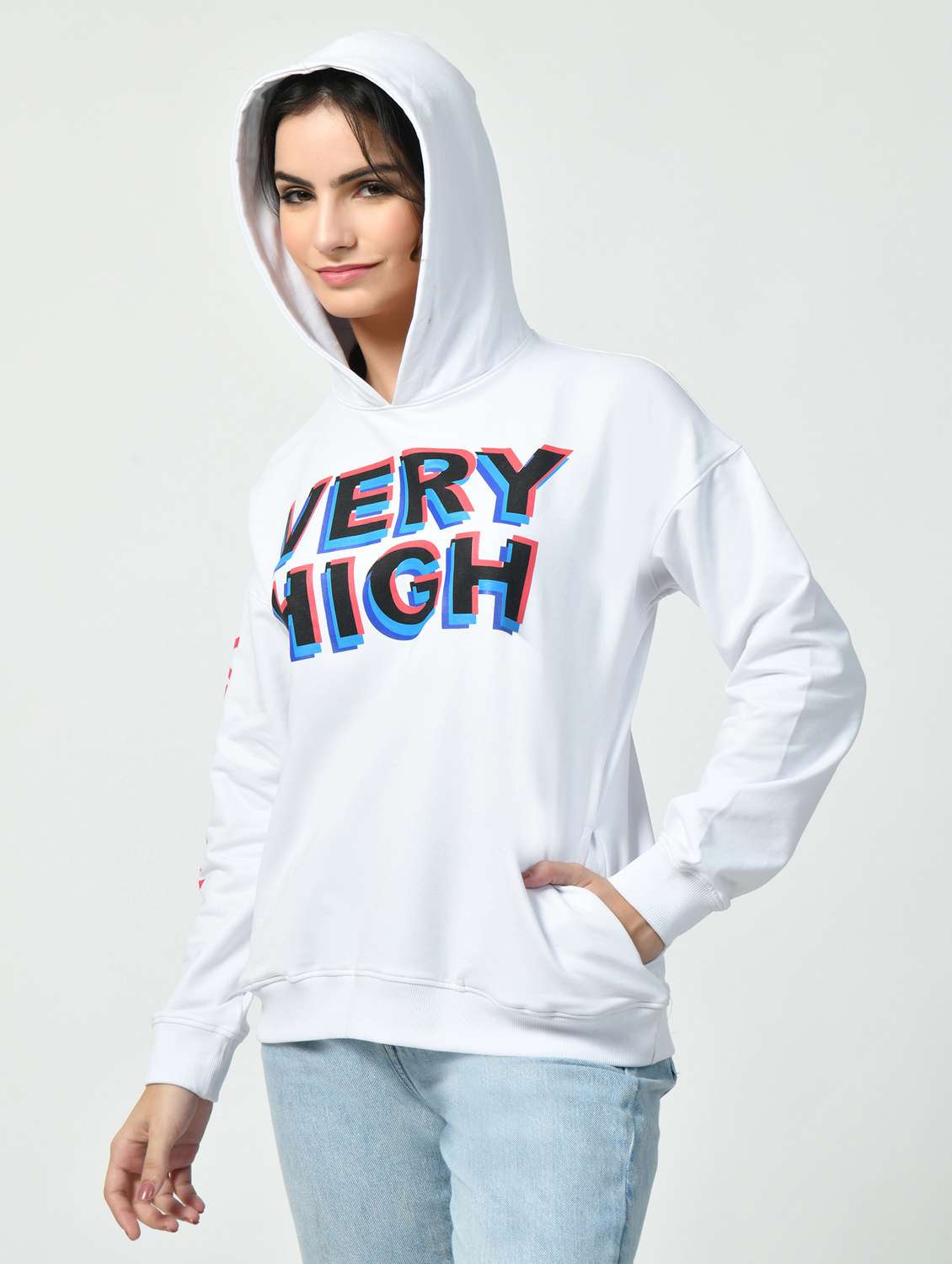 women white typography sweatshirt - 21593095 - Standard Image - 2