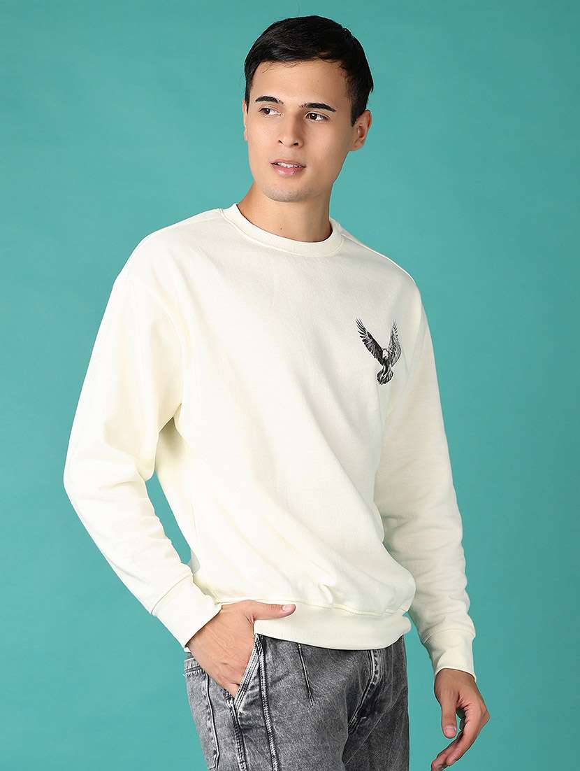 men long sleeves front & back print sweatshirt - 21593468 -  Standard Image - 2