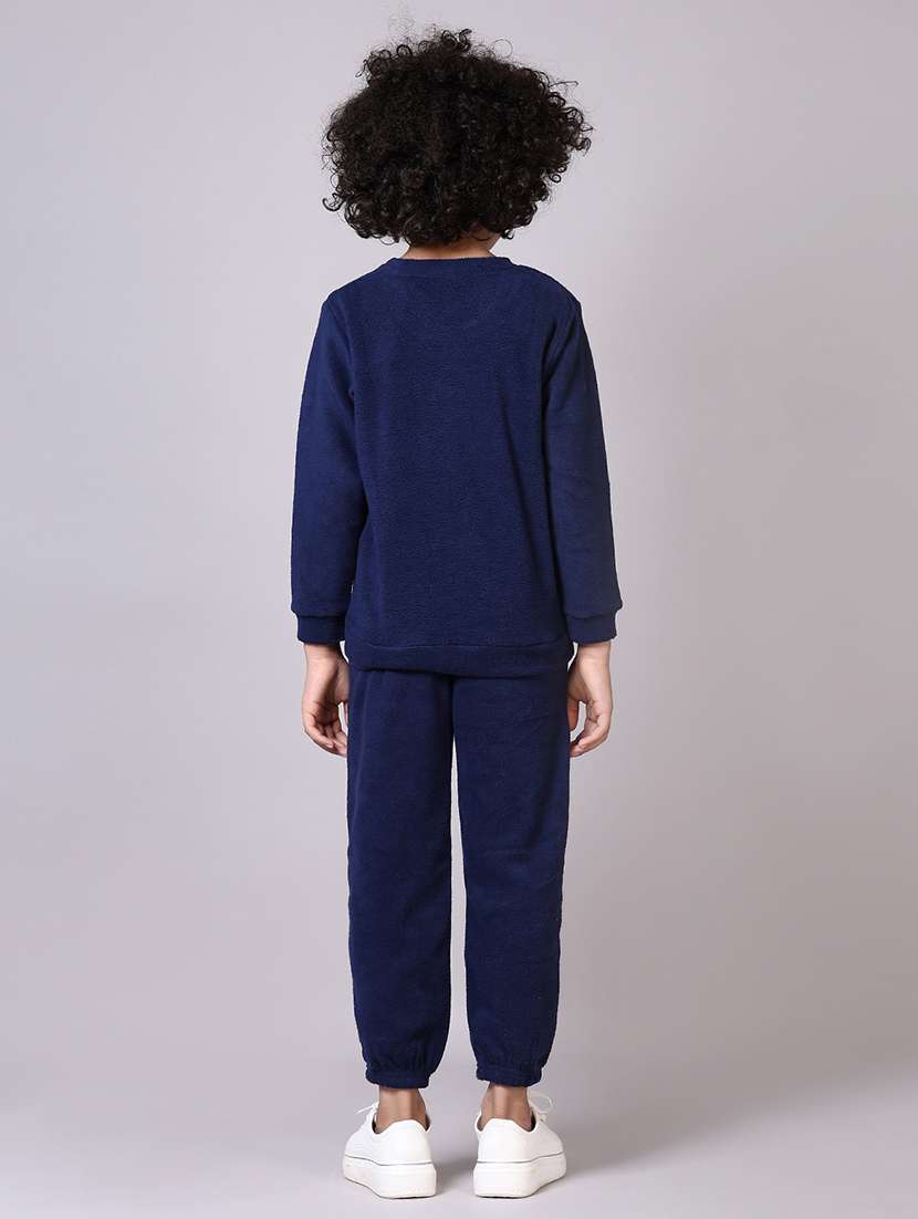 boys navy blue solid full length sets - 21593478 -  Standard Image - 2