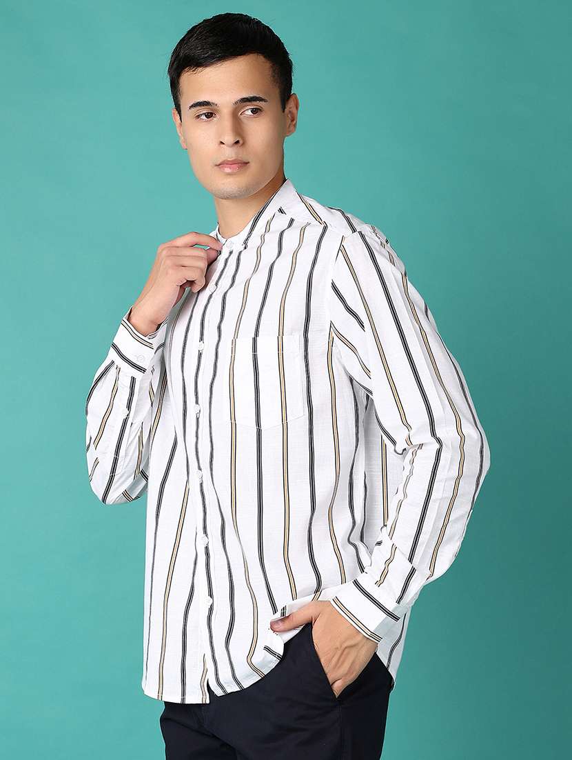men striped long sleeve casual shirt - 21593483 -  Standard Image - 2