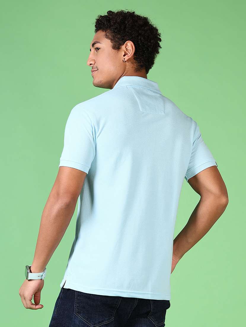men solid short sleeve polo t-shirt - 21593562 -  Standard Image - 2