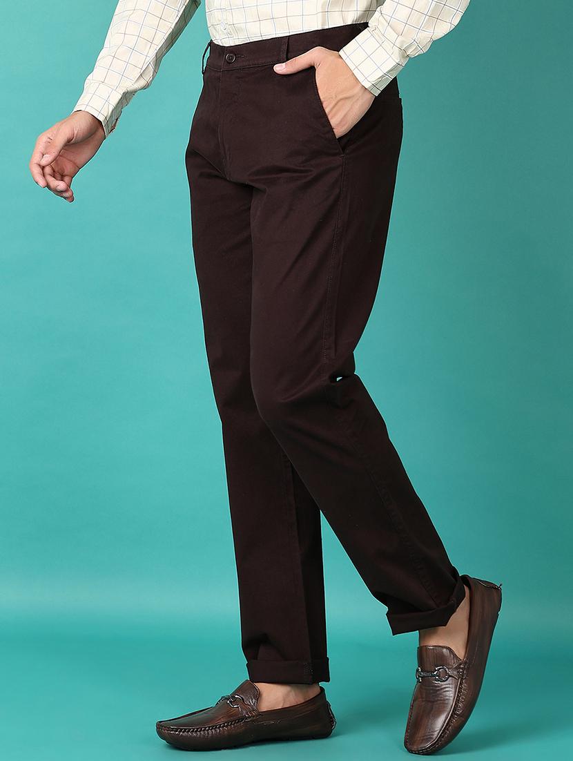 men solid chinos casual trouser - 21593732 - Standard Image - 2