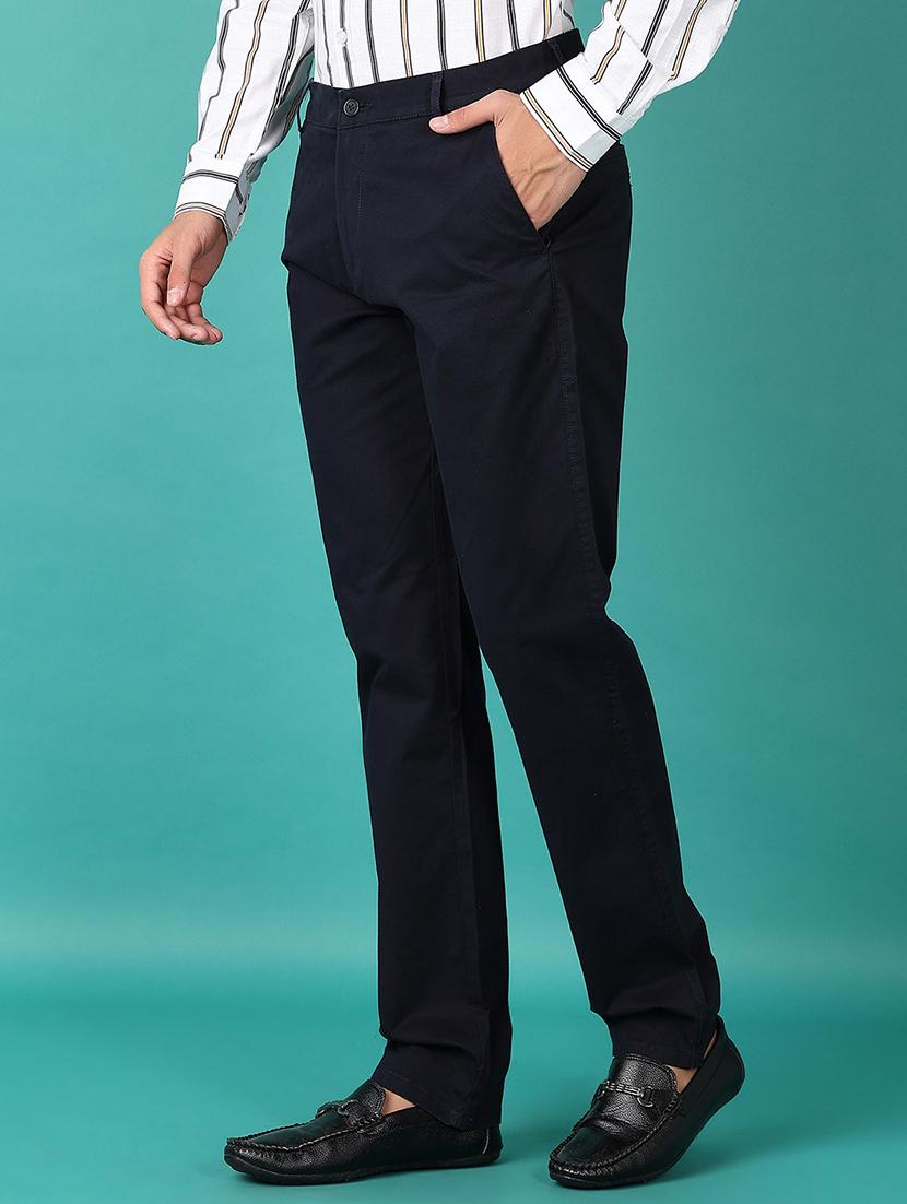 men solid chinos casual trouser - 21593733 - Standard Image - 2