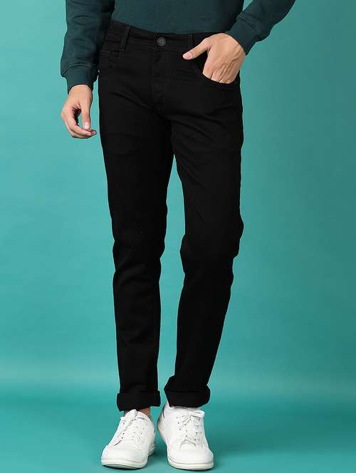 men solid mid rise slim fit jean - 21593865 -  Standard Image - 0
