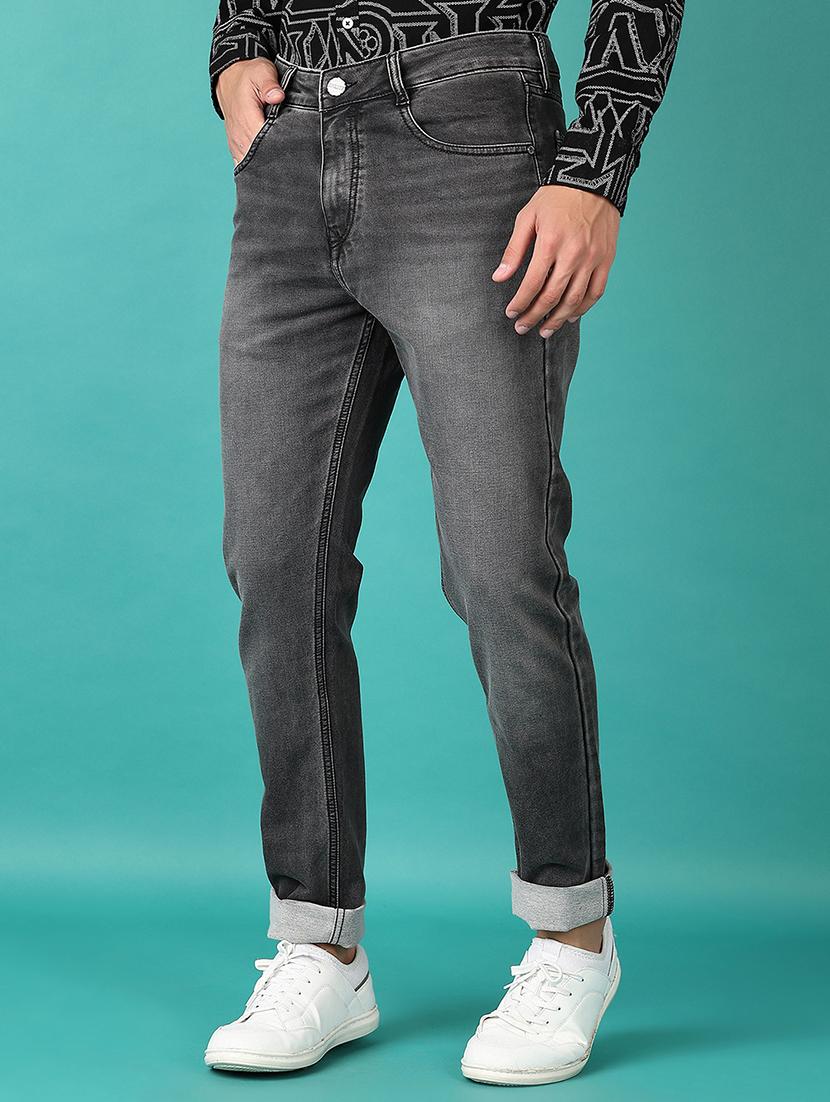 men solid mid rise slim fit jean - 21593868 - Standard Image - 2