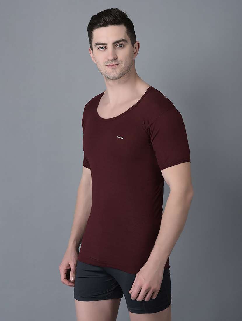 men pack of 2 solid vests - 21594463 -  Standard Image - 2