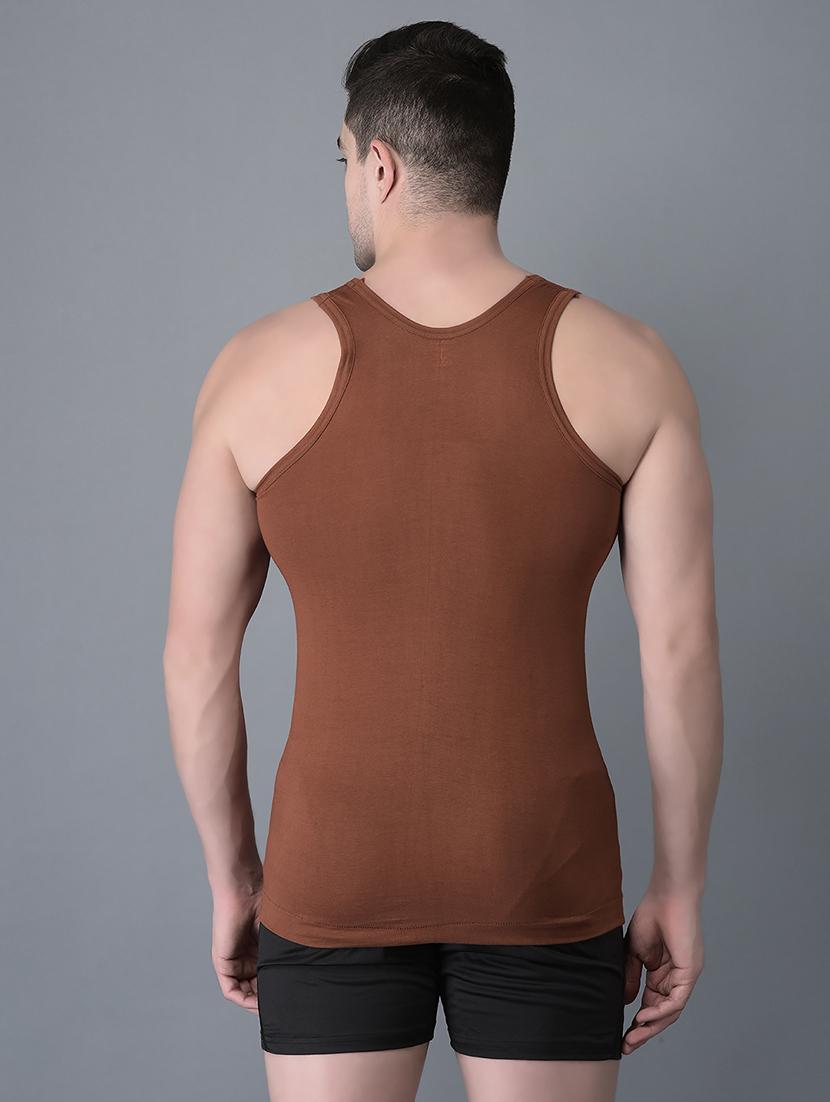 men pack of 2 solid vest - 21594507 - Standard Image - 2