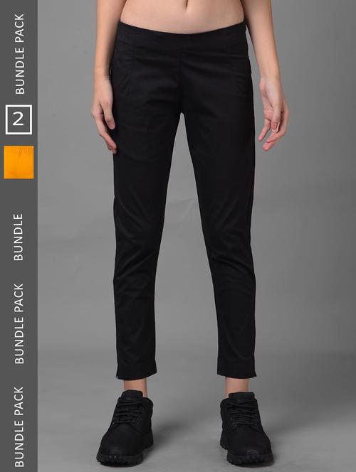 women pack of 2 solid ankle length jeggings - 21594932 - Standard Image - 0