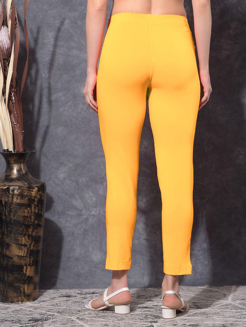 women solid ankle length jegging - 21594936 - Standard Image - 2