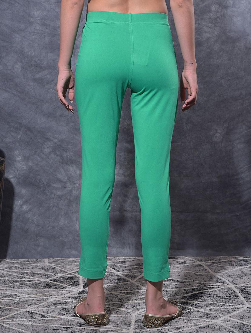 women solid ankle length jegging - 21594940 - Standard Image - 2