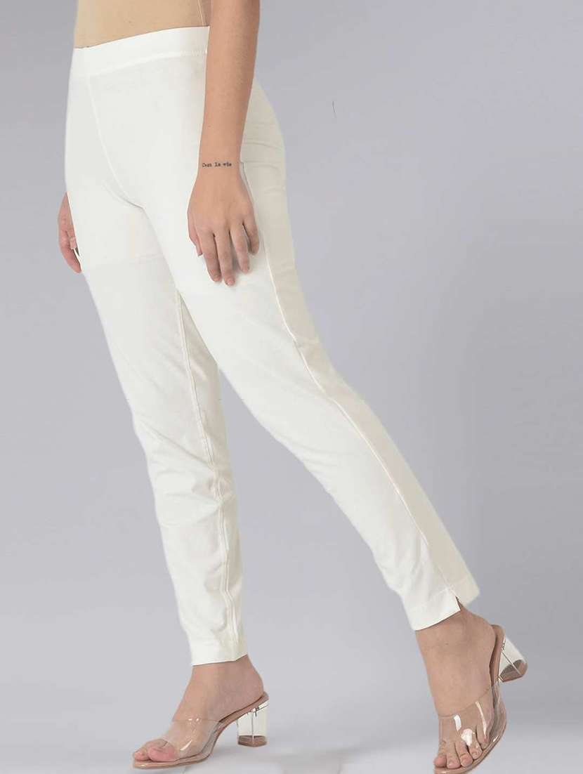 women solid ankle length jegging - 21594953 -  Standard Image - 2
