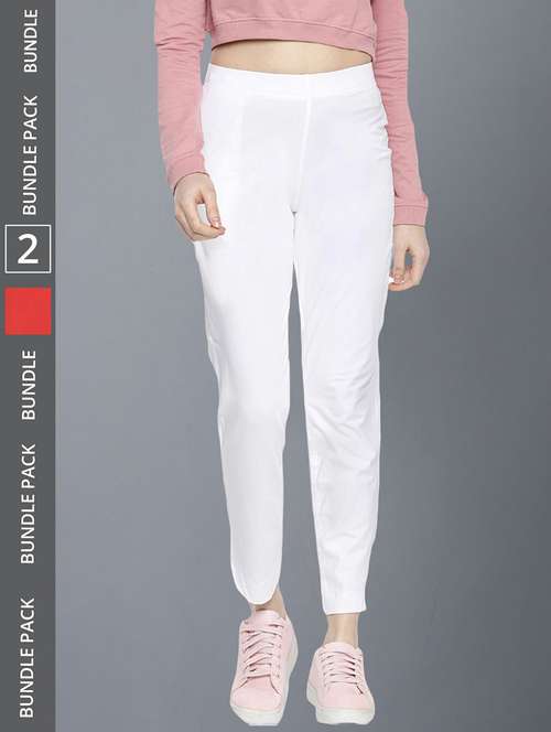 women pack of 2 solid ankle length jeggings - 21594979 -  Standard Image - 0