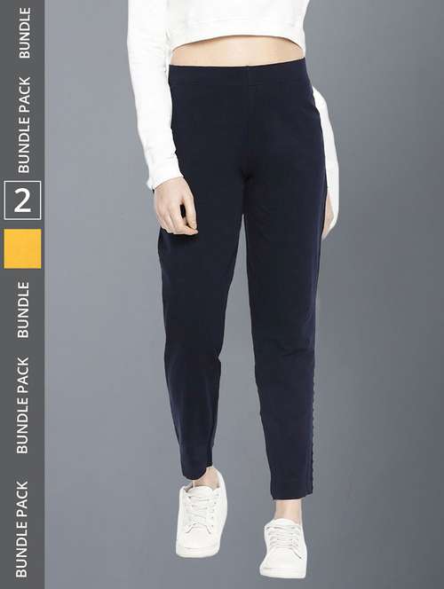 women pack of 2 solid ankle length jeggings - 21594981 -  Standard Image - 0