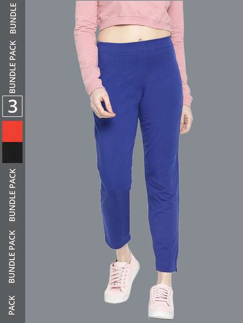 women pack of 3 solid ankle length jeggings - 21595002 - Standard Image - 0