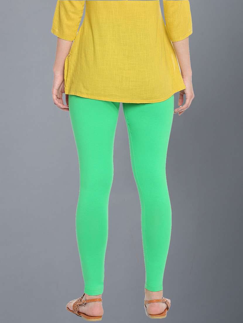 women solid ankle length legging - 21595087 -  Standard Image - 2