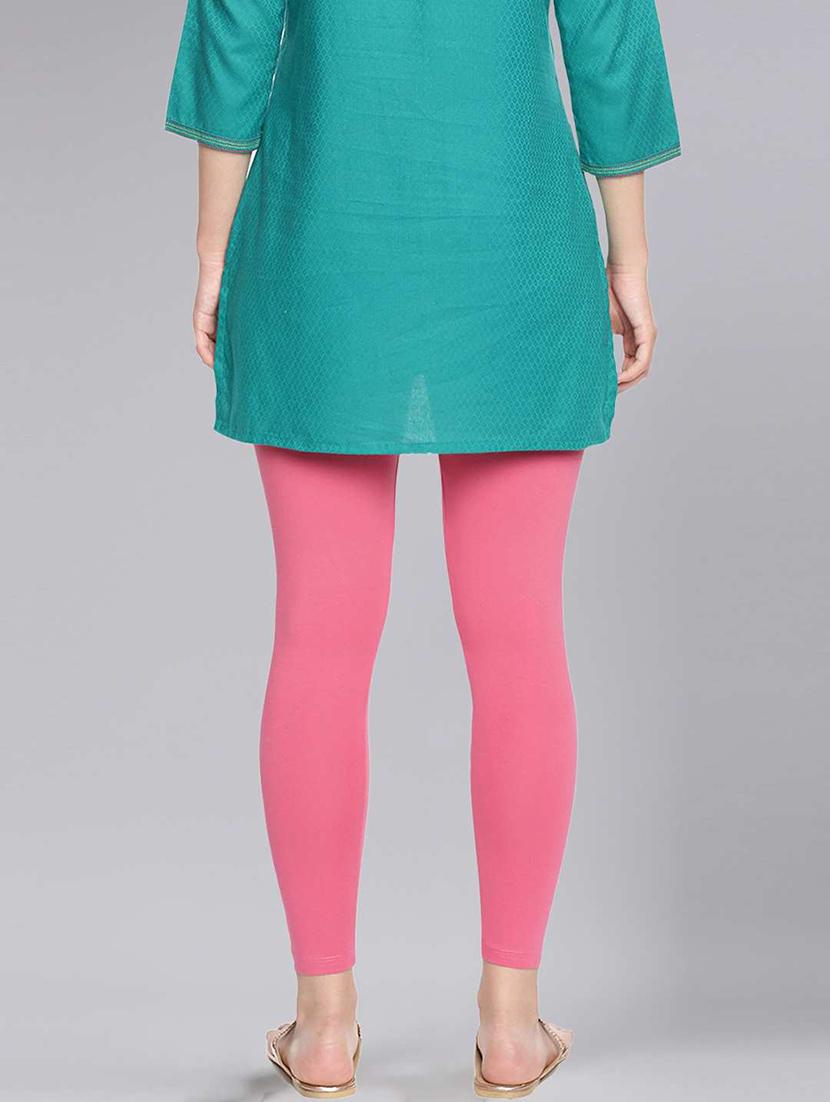 women solid ankle length legging - 21595088 - Standard Image - 2