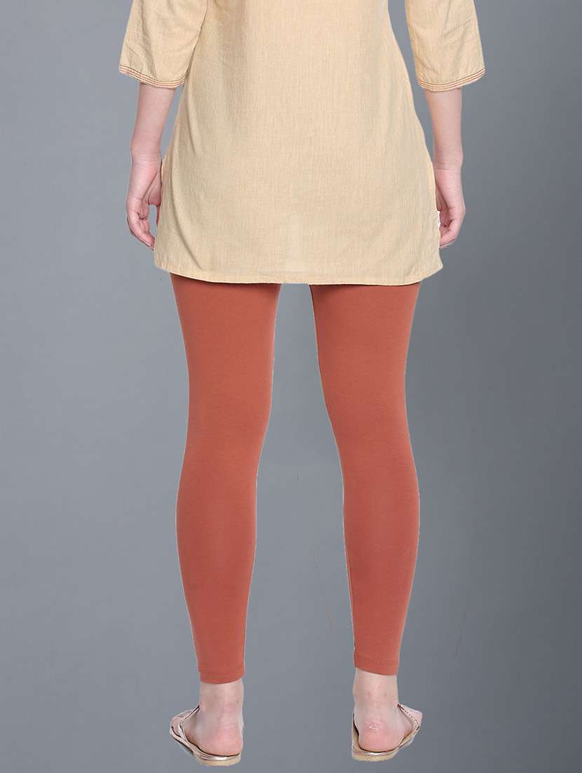 women solid ankle length legging - 21595091 -  Standard Image - 2