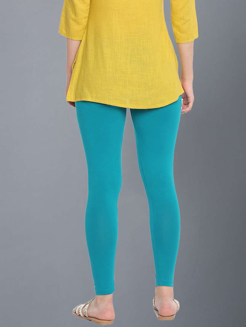 women solid ankle length legging - 21595092 -  Standard Image - 2