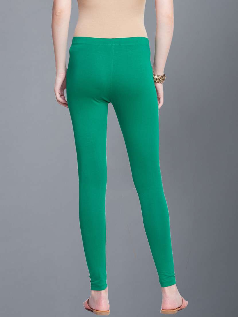 women solid ankle length legging - 21595095 -  Standard Image - 2