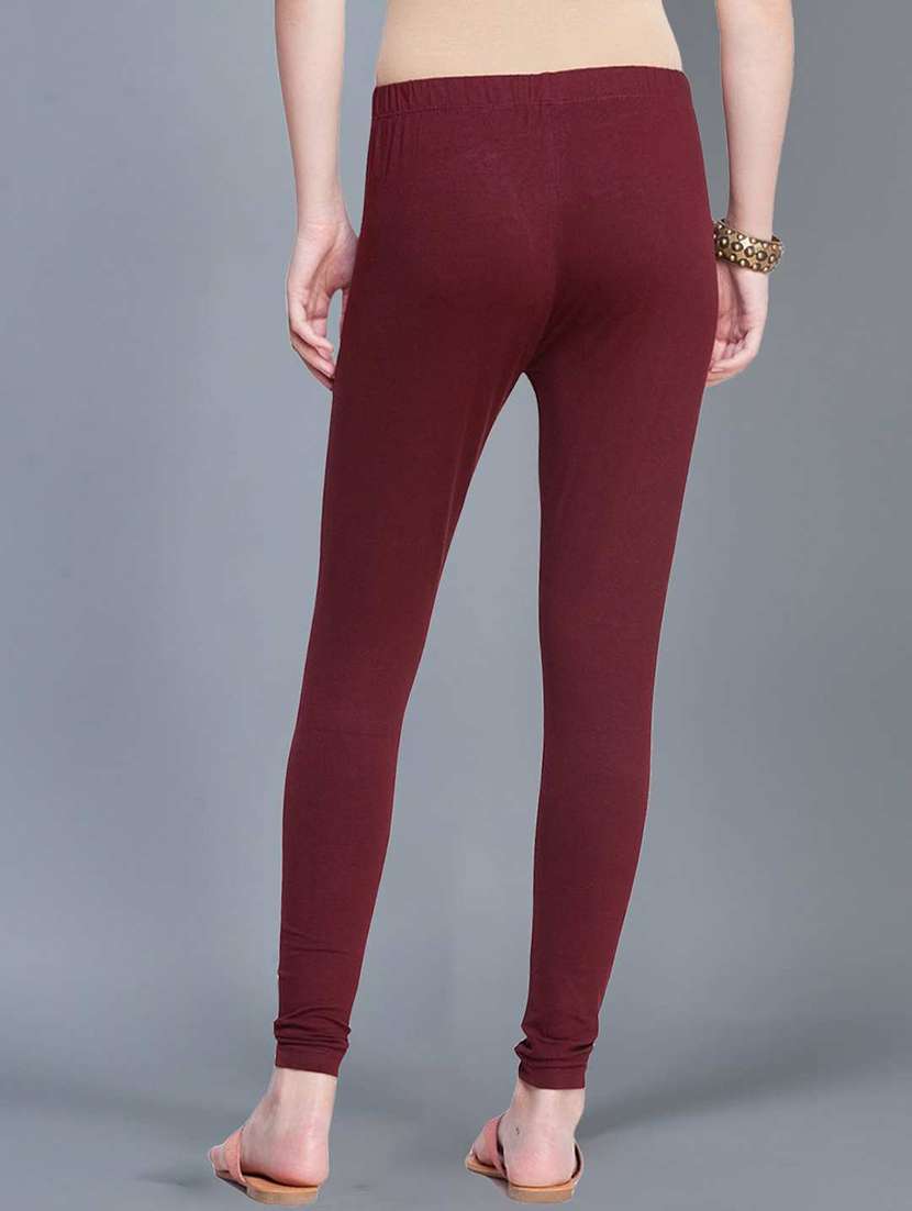 women solid full length legging - 21595100 -  Standard Image - 2