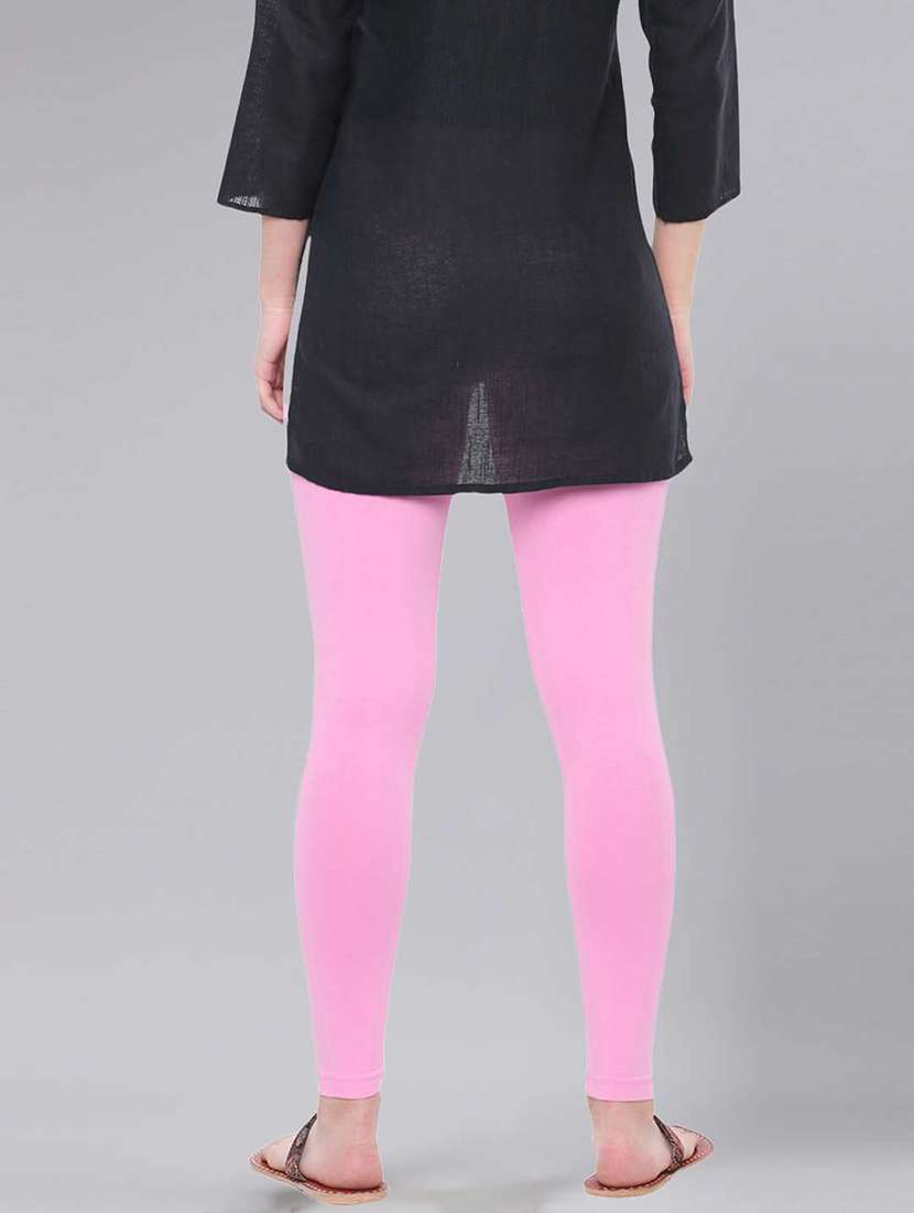 women solid ankle length legging - 21595101 -  Standard Image - 2