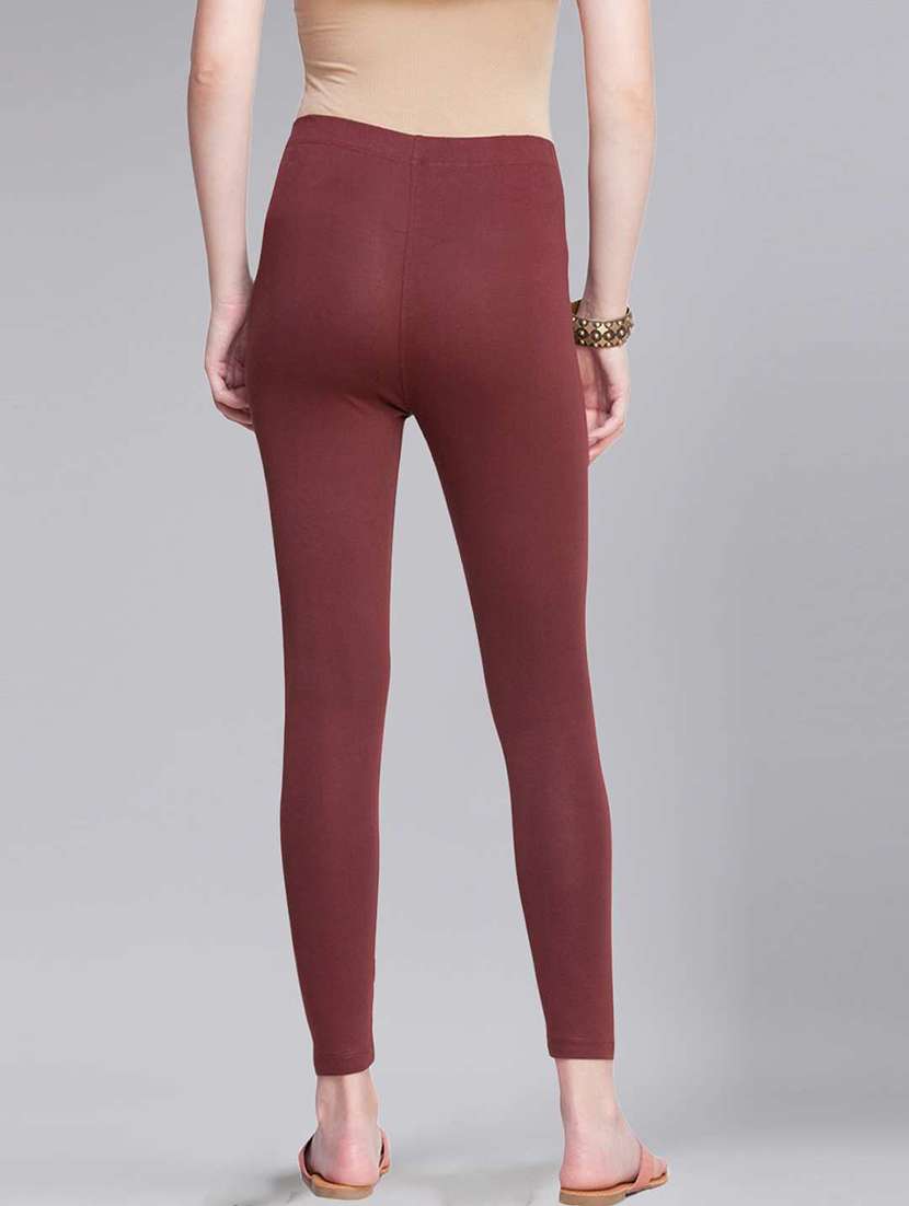 women solid ankle length legging - 21595103 -  Standard Image - 2