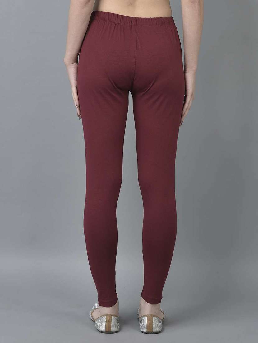 women solid ankle length legging - 21595106 -  Standard Image - 2
