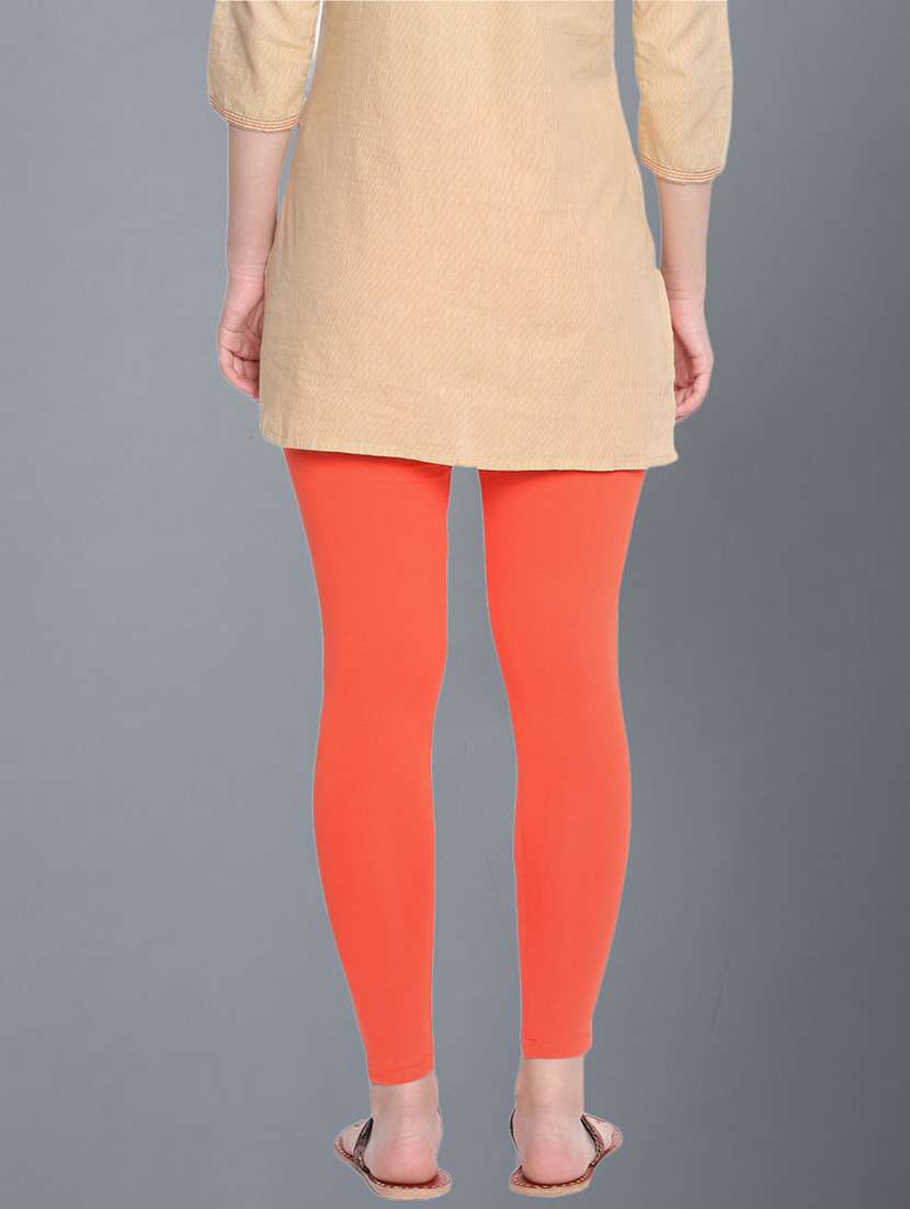 women solid ankle length legging - 21595111 -  Standard Image - 2