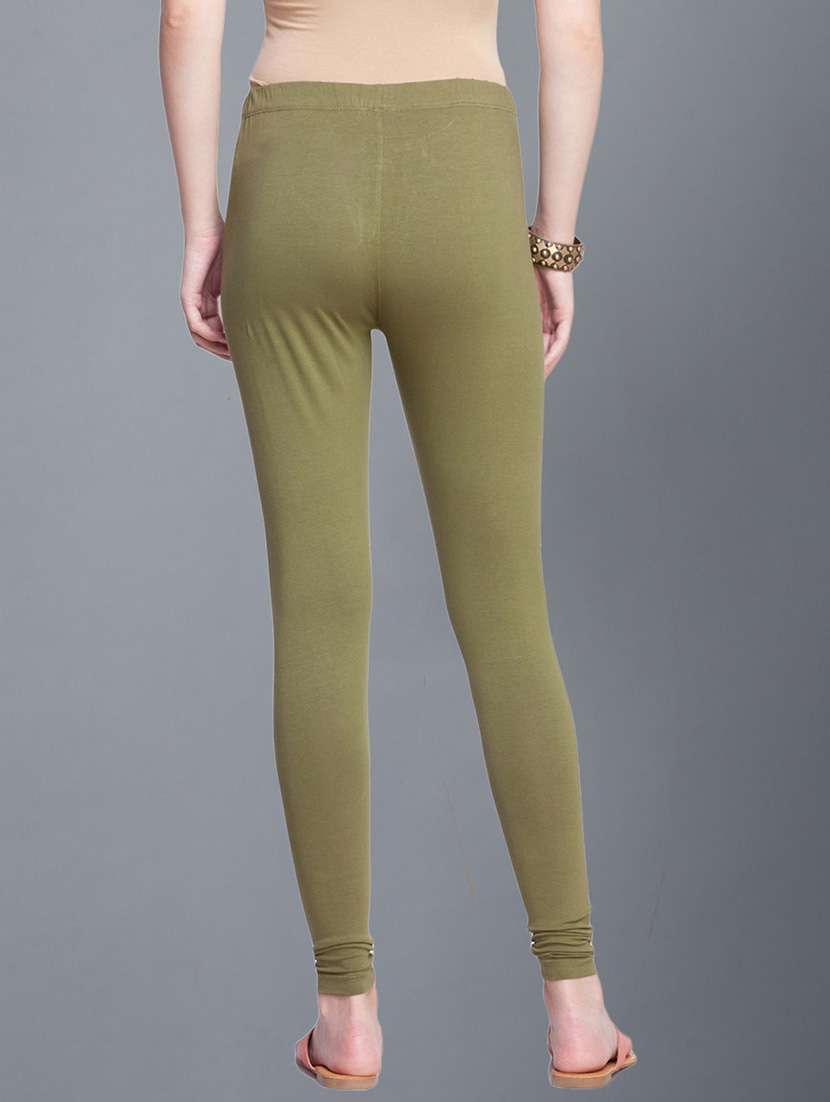 women solid full length legging - 21595113 -  Standard Image - 2
